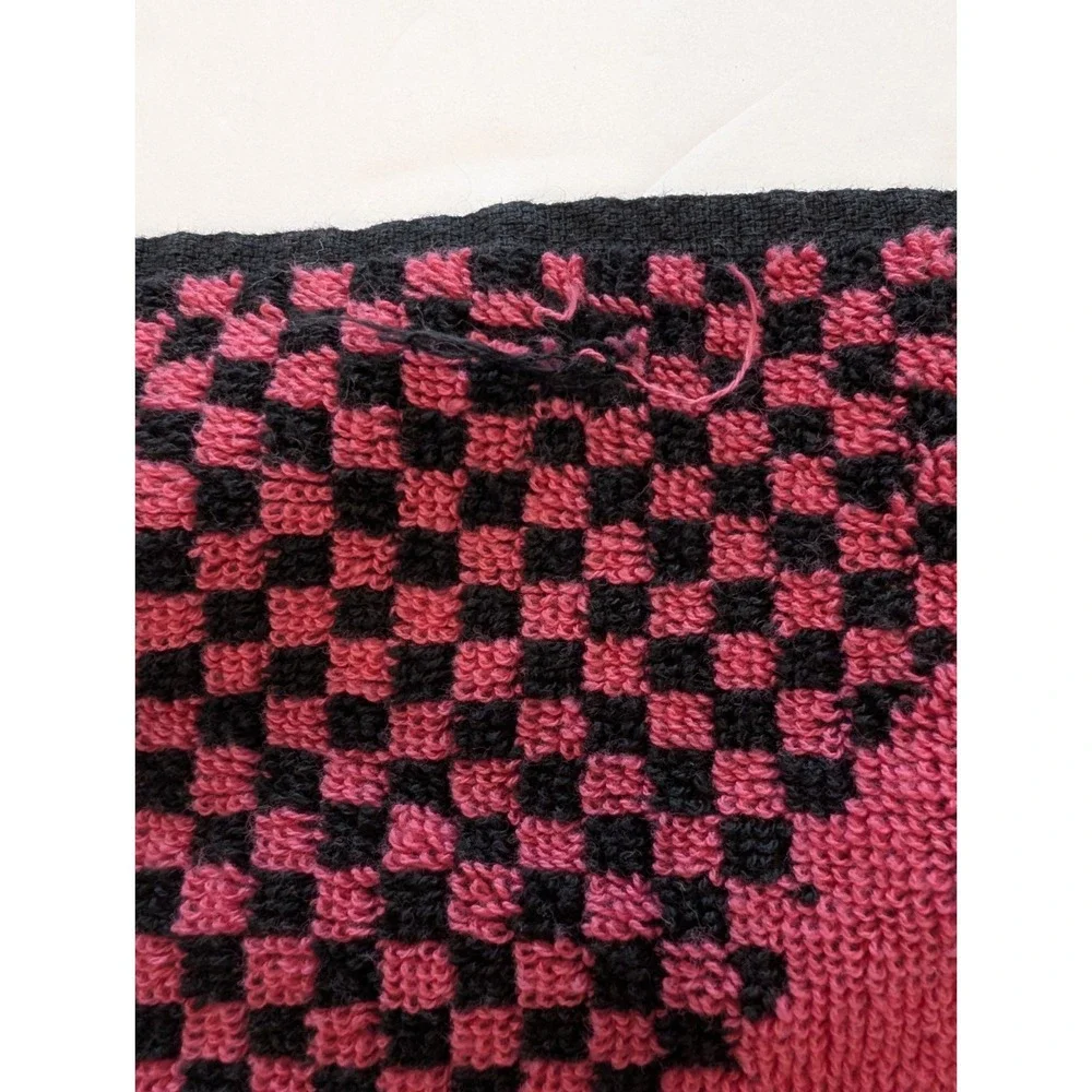 VTG Sir Christopher Hatton Flamingo Golf Towel Neon Pink Teal 80s 90s Gorpcore